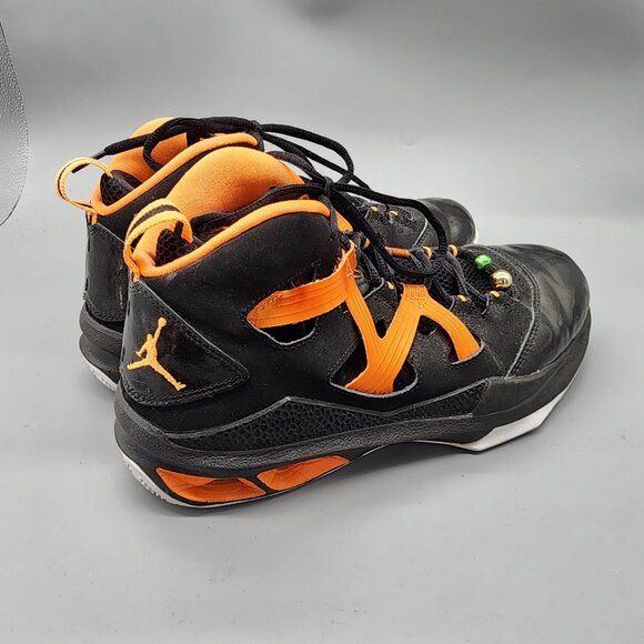 Nike Jordan Flywire Basketball Shoes Black Orange Size 7.5 US 40.5 EU - Picture 12 of 16